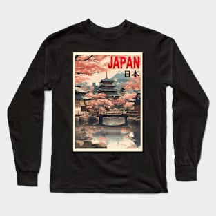 japan tokyo vintage travel tourism 12 Long Sleeve T-Shirt